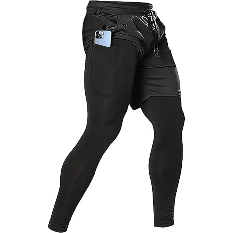 Men's Sport Pants 2 in1 Training