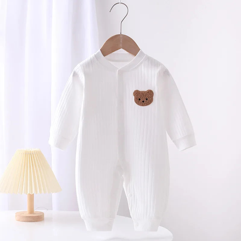 Bear Newborn Jumpsuit Cotton Autumn Spring Baby Romper Toddler Girls Boys Clothes