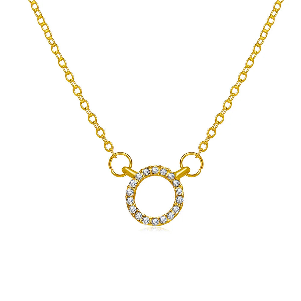 Golden Elegance 2025 Crystal Necklace for Women