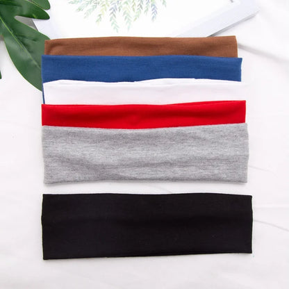 Elastic Cotton HairBand Fashion Headbands for Women Men