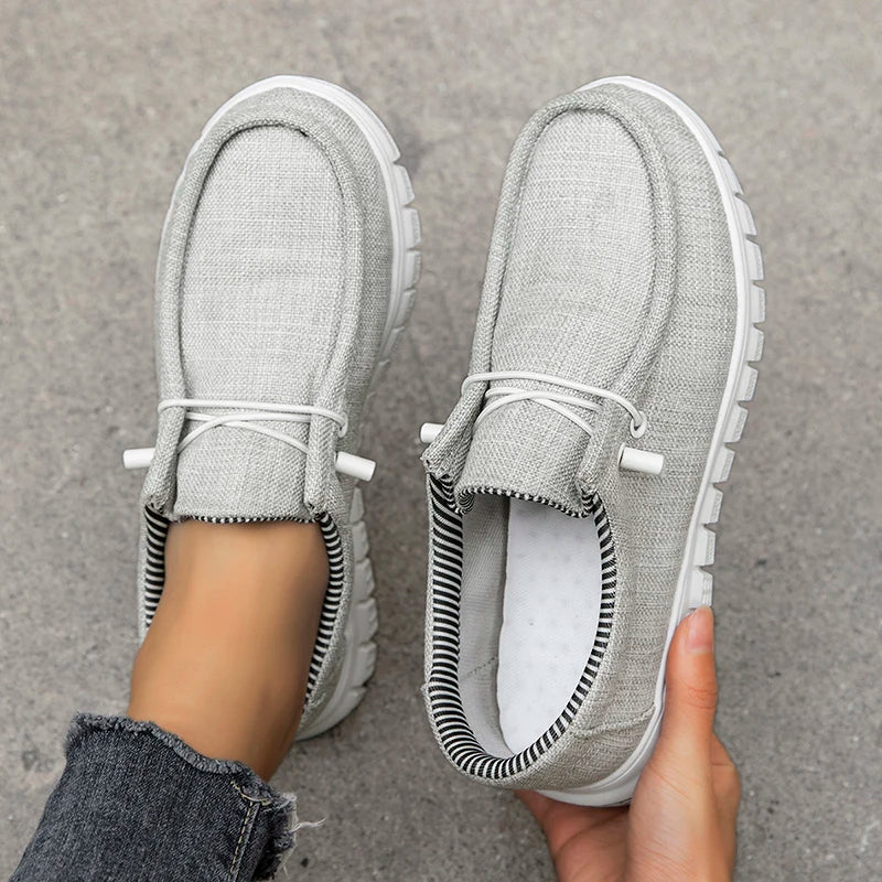 Summer Canvas Shoes for Man‘s Women Classic Loafers Breathable and Comfortable Slip-On Walking Sneakers Unisex Boat shoes