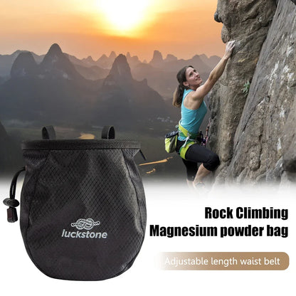 Magnesium Powder Bag Waterproof Polyester Chalk Bag Adjustable Storage Climbing