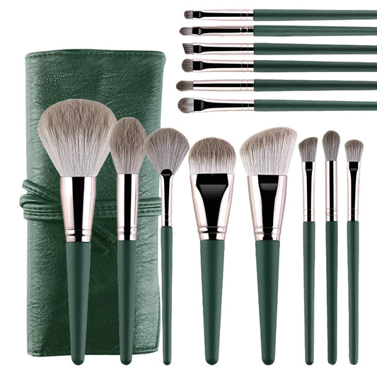 Soft Fluffy Makeup Brush Set - 14pcs