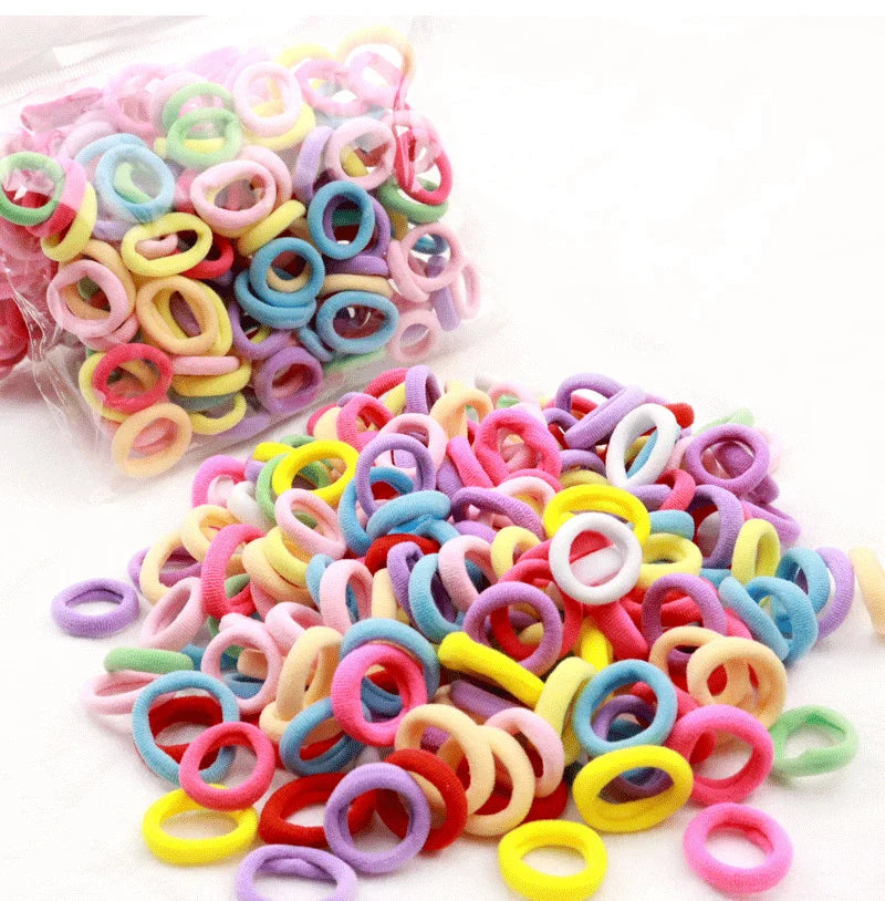 Colorful Nylon Hair Bands - 100/200pcs