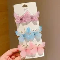 Colorful Butterfly Girl Hair Clips