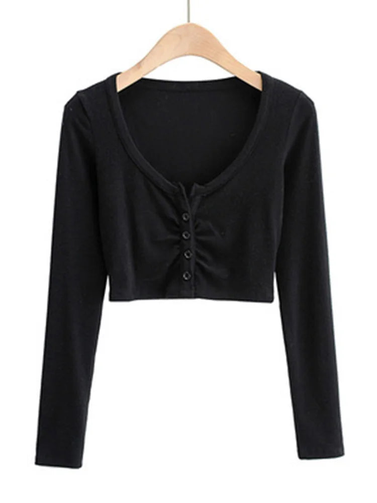 Slim and sexy Women Blouses V-neck Long Sleeve for club and street