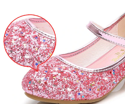 Glittery Shoes for Girls' Dance Parties: A Fashionable Choice for Young Dancers