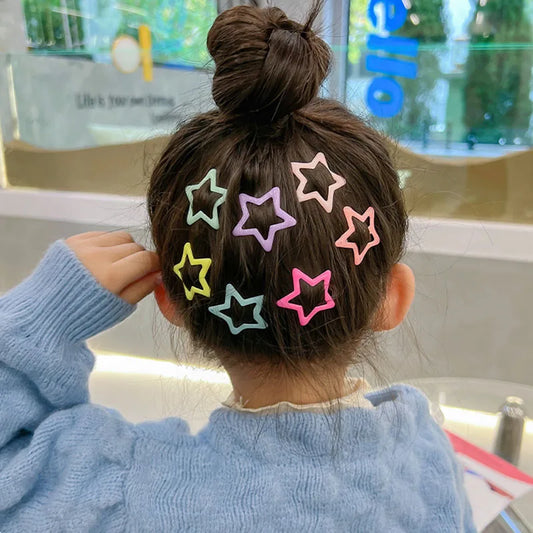 Cute Star Hair Decorations - 10pcs for Girls