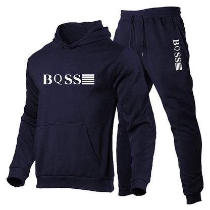 Men's Sports Suits Fashion Tracksuit Hoodies + Pants Two Pieces Sets Running Casual Sweatshirts Sweatpants Men's Clothing