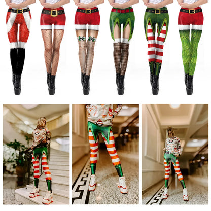 Jingle Flex: Stretchy Christmas Leggings