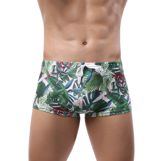 Hot Sell Swimwear Men Swim Boxers Low Waist Sexy Swimsuit for men and boys