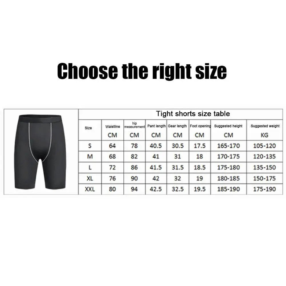 Men's Compression Shorts Men Gym Workout Quick Dry