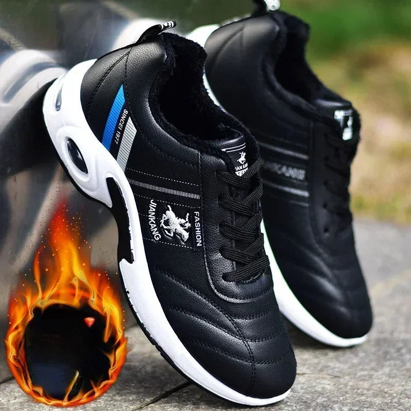 PU Leather Men Sneakers Breathable Men Casual Shoes