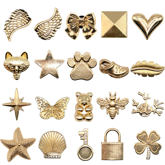 Golden Accents: Metal Shoe Charms 2025