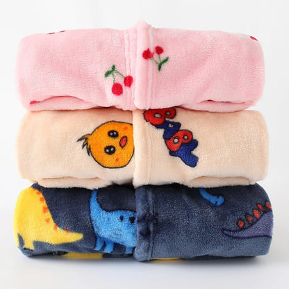 Boy and Girls Flannel Pajamas Robe Autumn and Winter Children Sleepwear 2-8 Years