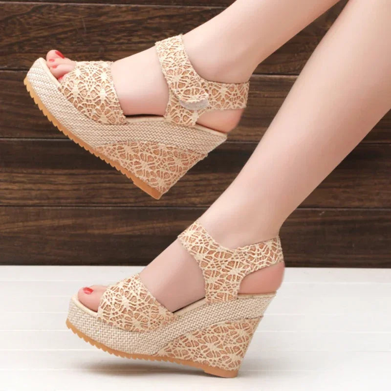 Golden Glow: Women's Summer High Heels 2025