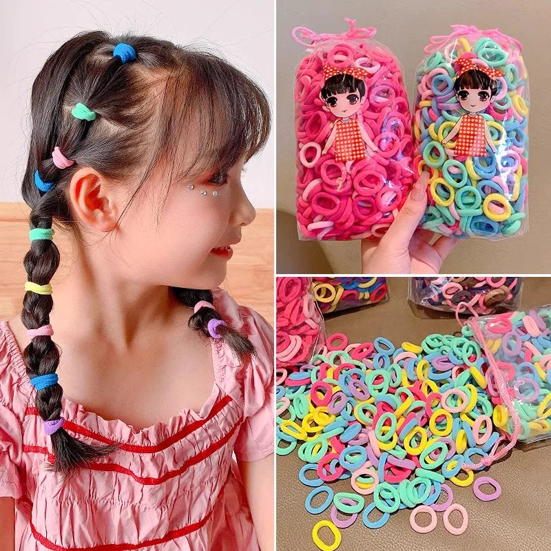 Colorful Nylon Hair Bands - 100/200pcs