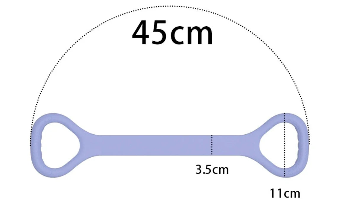 حزام شد اليوجا مكون من 8 أرقام أداة اليوجا لممارسة اليوجا على الظهر المفتوح والكتف