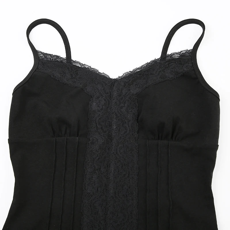 Sexy Patchwork Lace V-Neck Camisole 2025