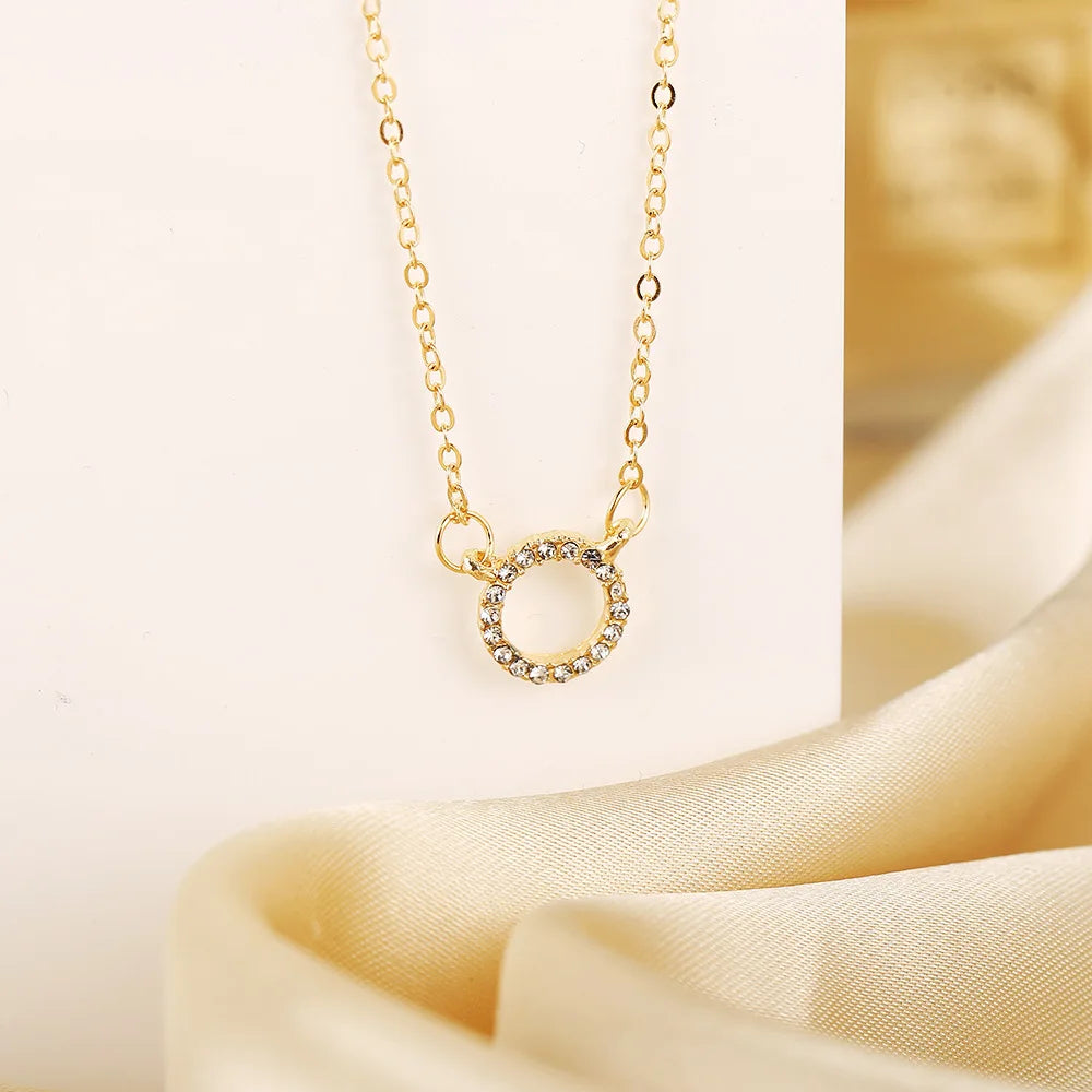 Golden Elegance 2025 Crystal Necklace for Women