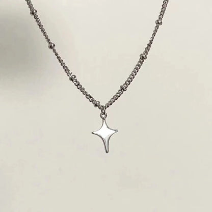 Simple Trendy Star  Necklace Pendant Neck Jewelry Accessories Women Men's Fashion Party