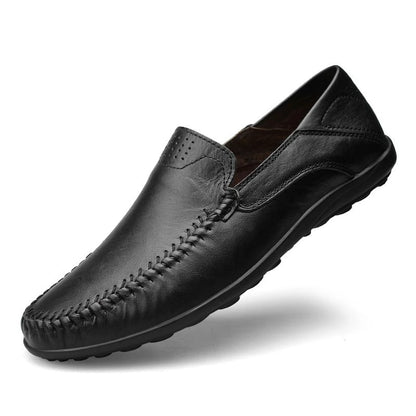 Italian style luxury leather brand shoes for men plus size comfort for walking