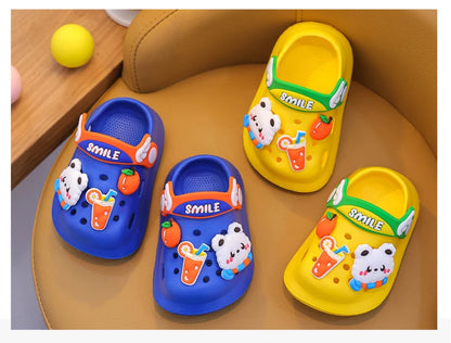 Children's Slippers Baby Mules Clogs Kids Summer Cartoon Cute Bunny