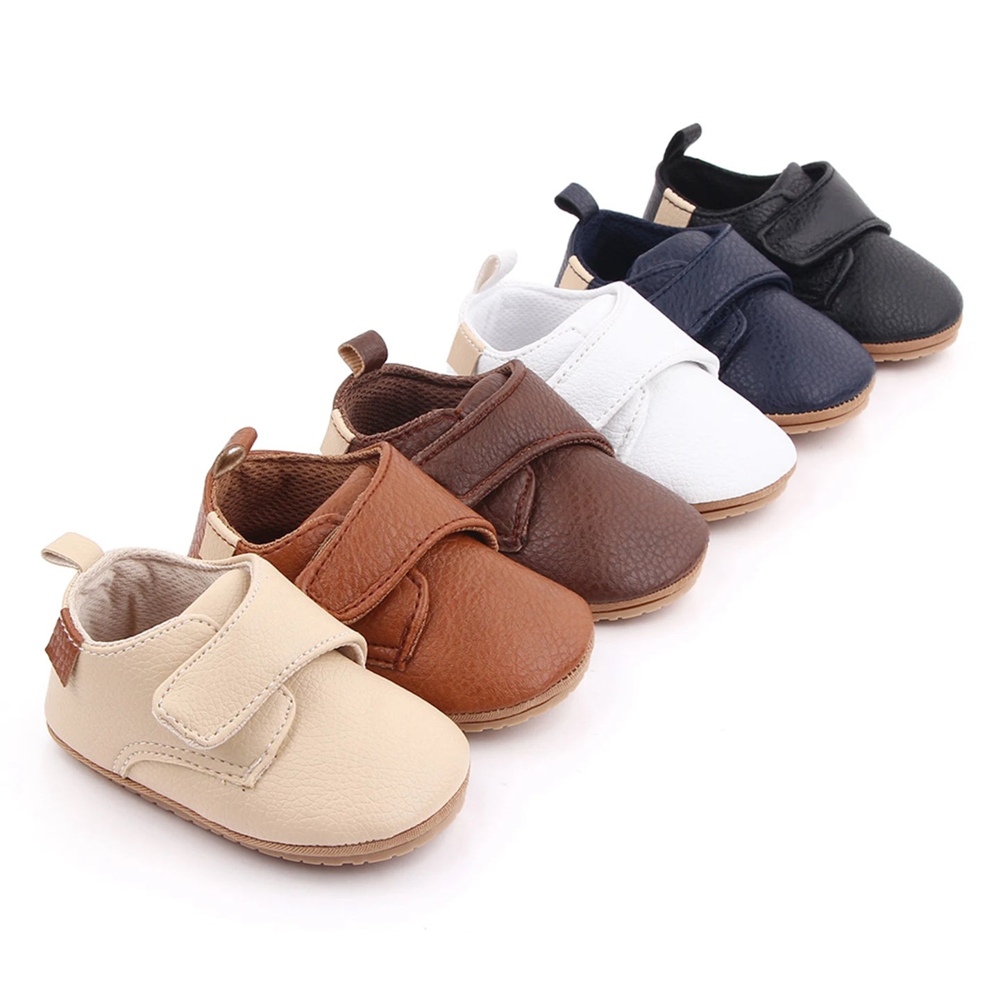 cute Newborn 0-18Months  Baby Boy & Girl Shoes Casual Pu Leather  First Walkers Non-Slip  baby Shoes