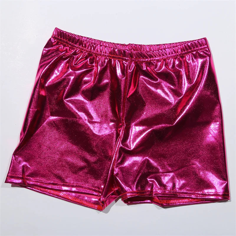 Sparkle Stride: Femme Workout Shorts