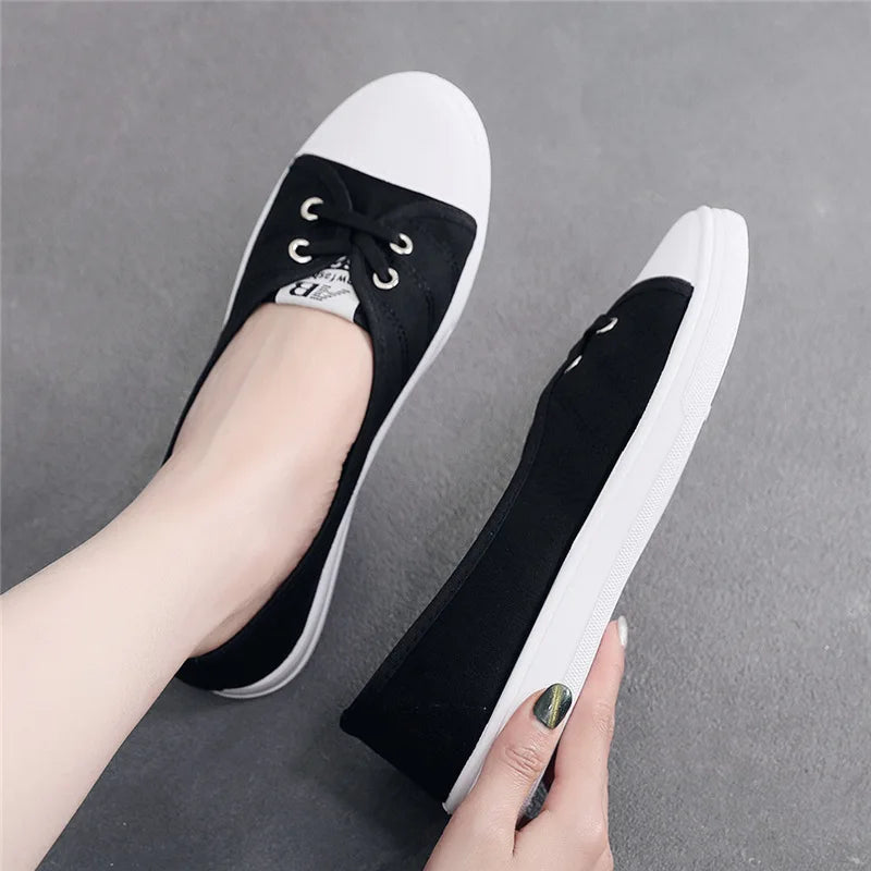 Women Trendy Shoes Canvas Shoes