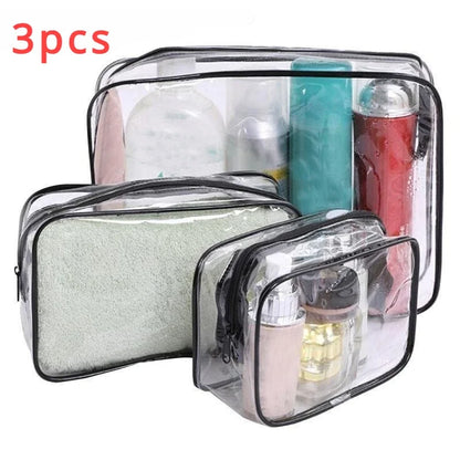 Clear Voyage: Transparent Travel Makeup Bags