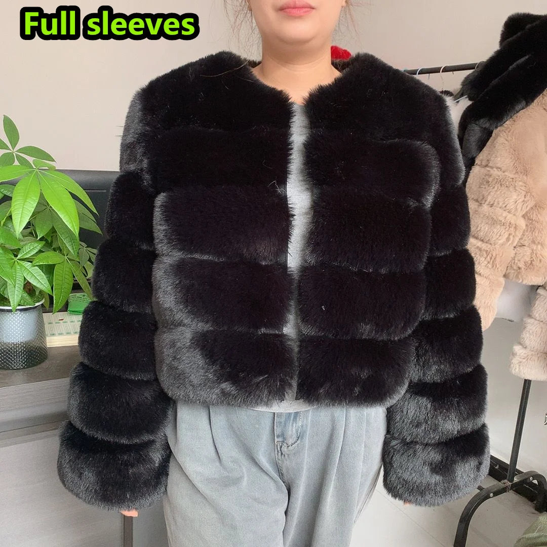 Winter Glam: High Quality Fur Jacket