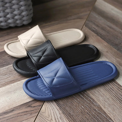 Summer Home Indoor Bathroom EVA Foam Slippers Soft Soled Home Men Slippers Men Memory Foam Slippers Slip on